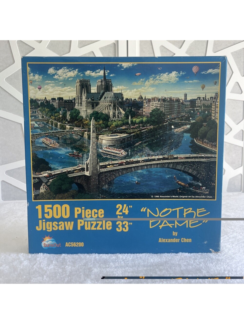 PARIS NOTRE DAME JIGSAW PUZZLE! SunsOut Alexander Chen 1500 Piece